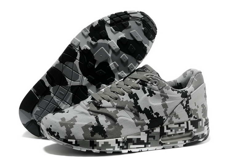 Air Max 87 Chaussures Hommes Jungle Numerique Camouflage Armee Blanc Gris